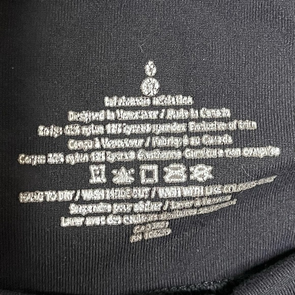 LULULEMON Athletica Wunder Under Crop Leggings Full On Luon Print Black Purple - Picture 5 of 5